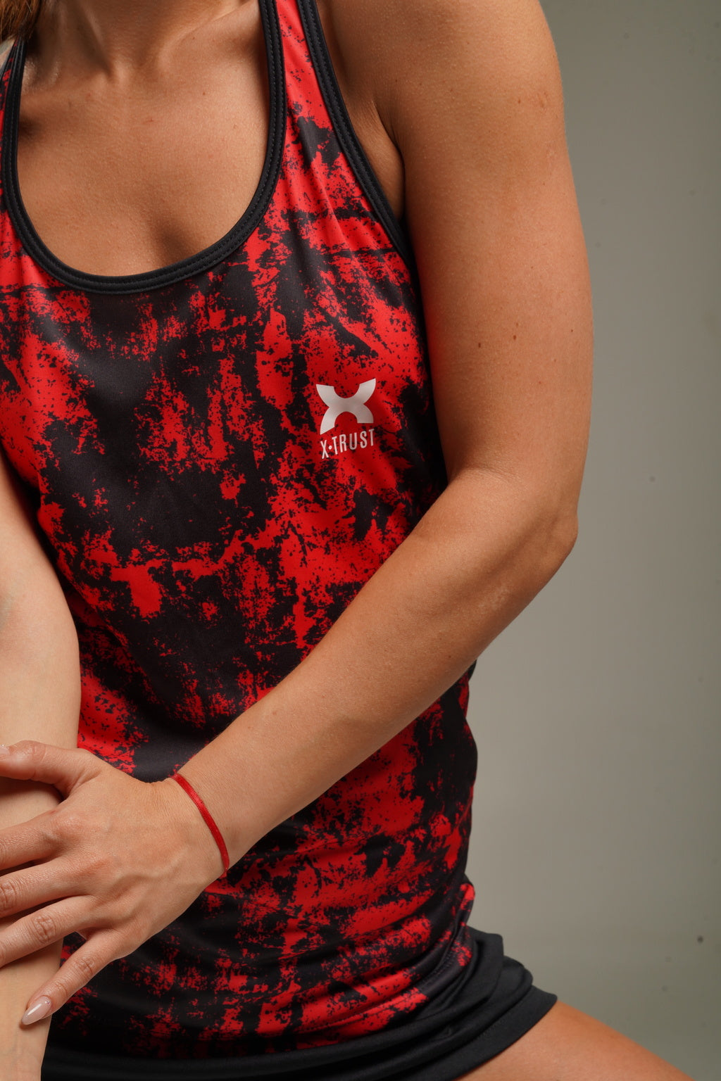 Berlin Sleeveless T-Shirt - Woman - Red