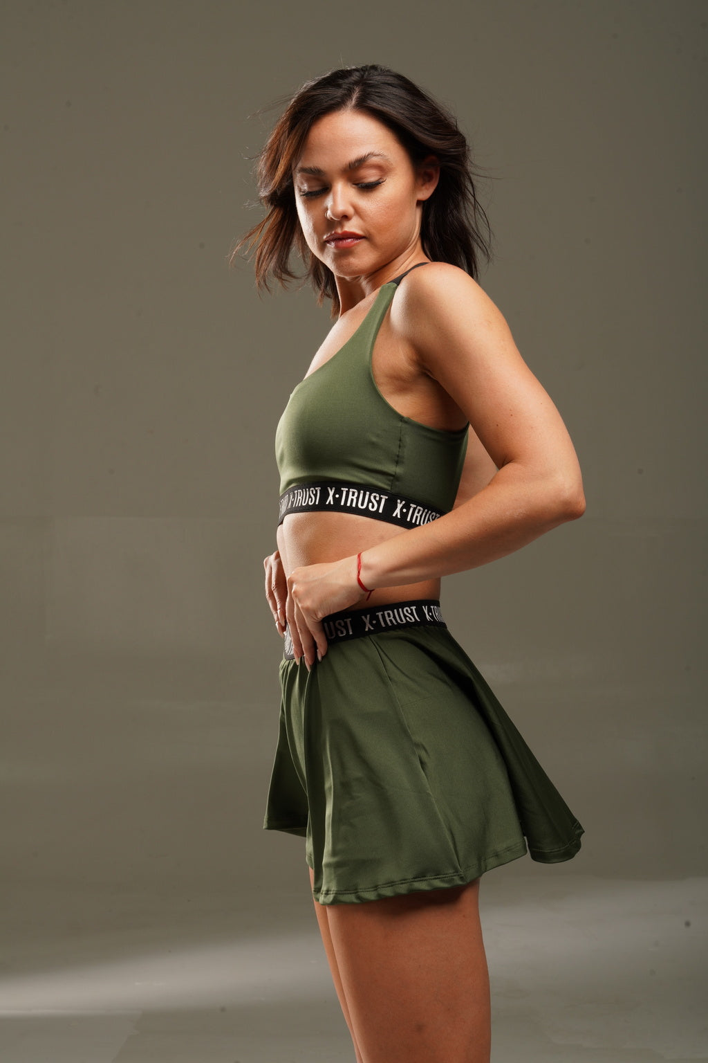 London Skirt - Woman - Militar green