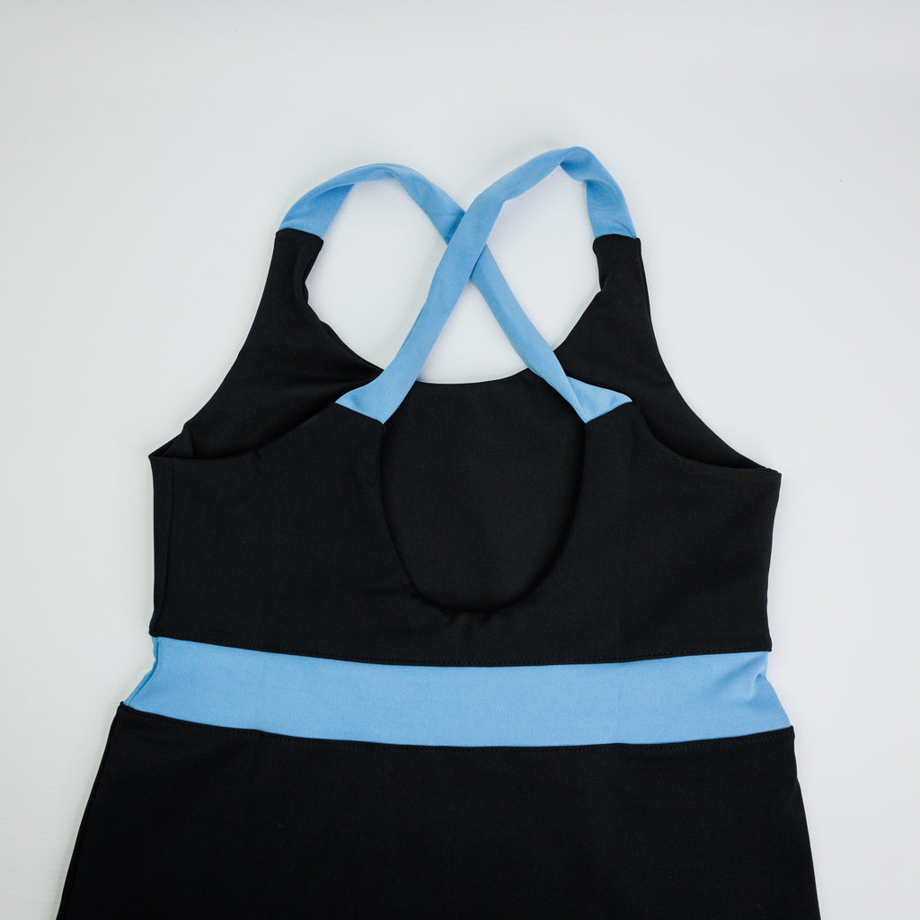 Barcelona Dress - Woman - Black & Light blue