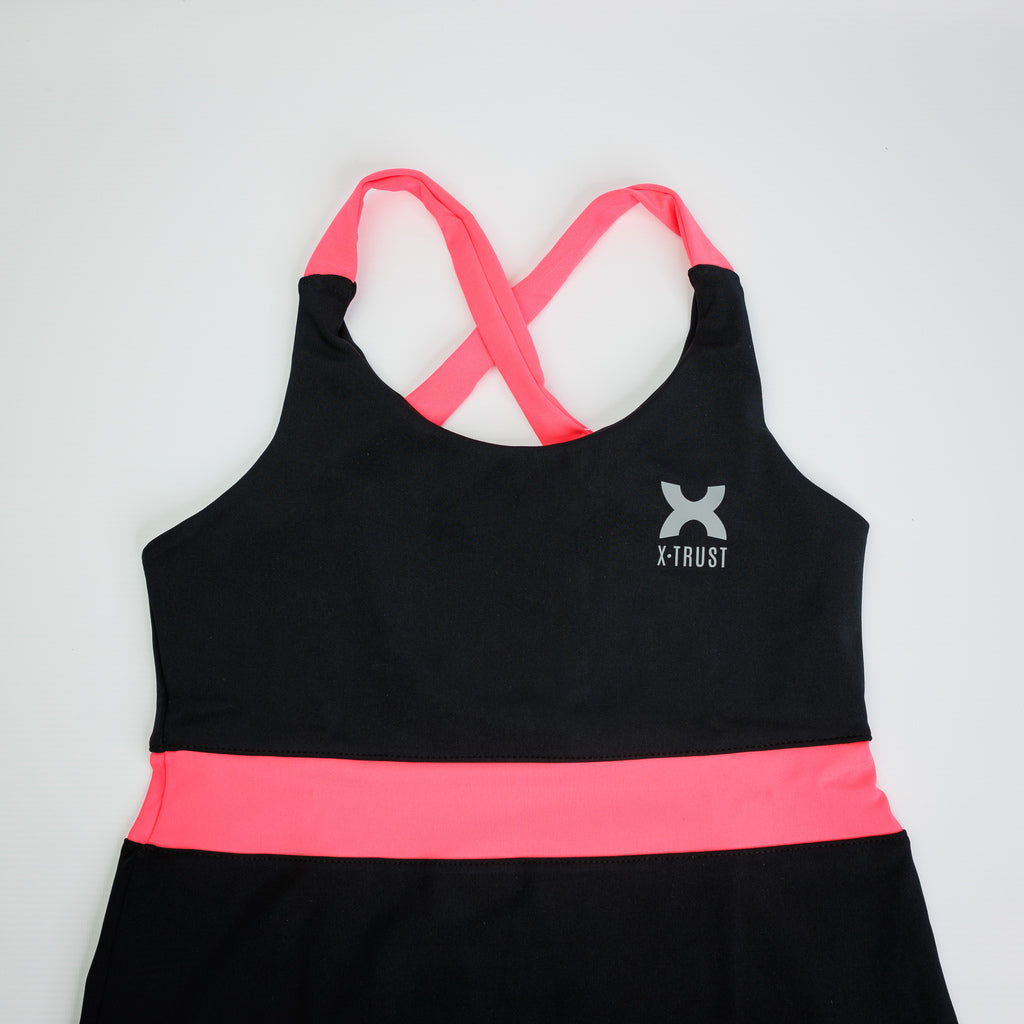 Barcelona Dress - Woman - Black & Pink