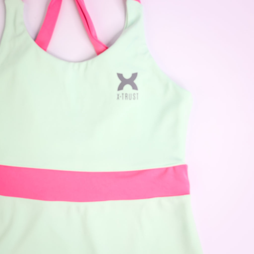 Barcelona Dress - Woman - Teal & Pink