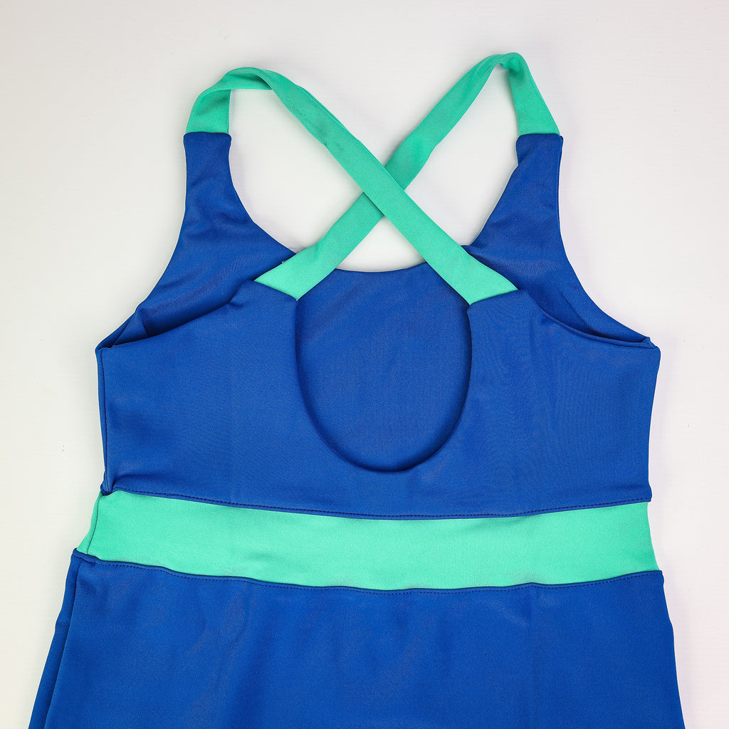 Barcelona Dress - Woman - Blue & Atlantis Green