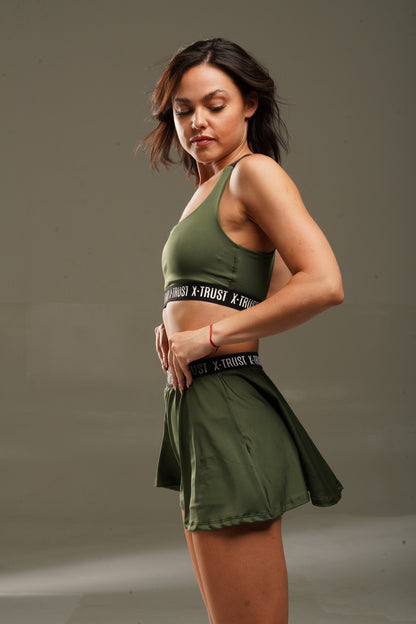London Skirt - Woman - Militar green
