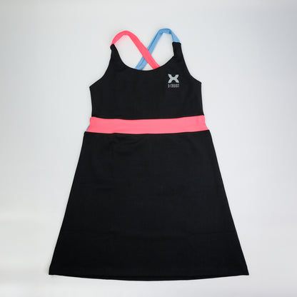 Barcelona Dress - Woman - Black, Light blue & Pink