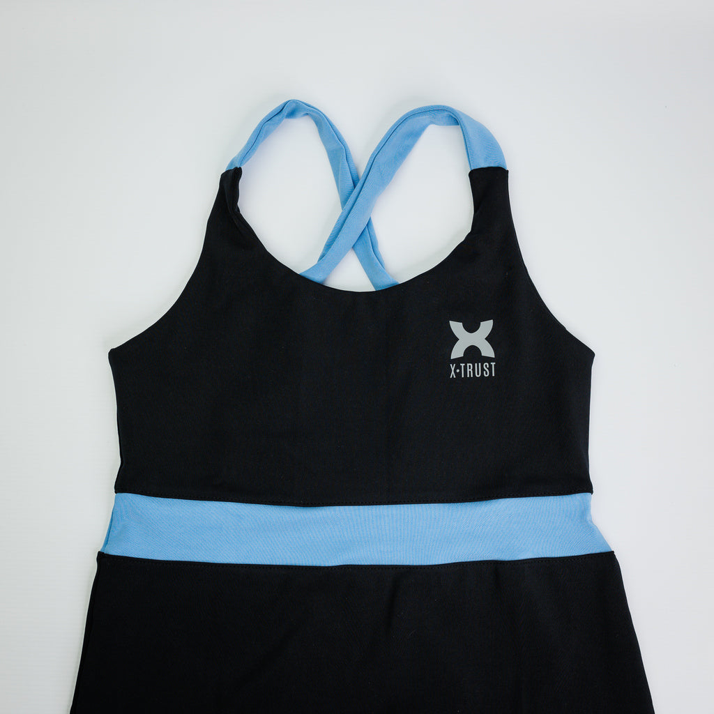 Barcelona Dress - Woman - Black & Light blue