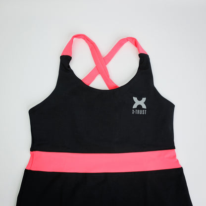 Barcelona Dress - Woman - Black & Pink