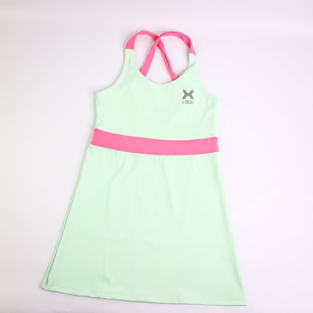 Barcelona Dress - Woman - Teal & Pink