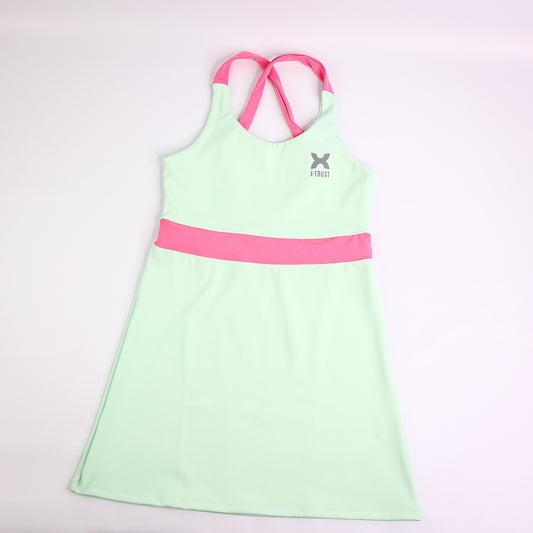 Barcelona Dress - Woman - Teal & Pink