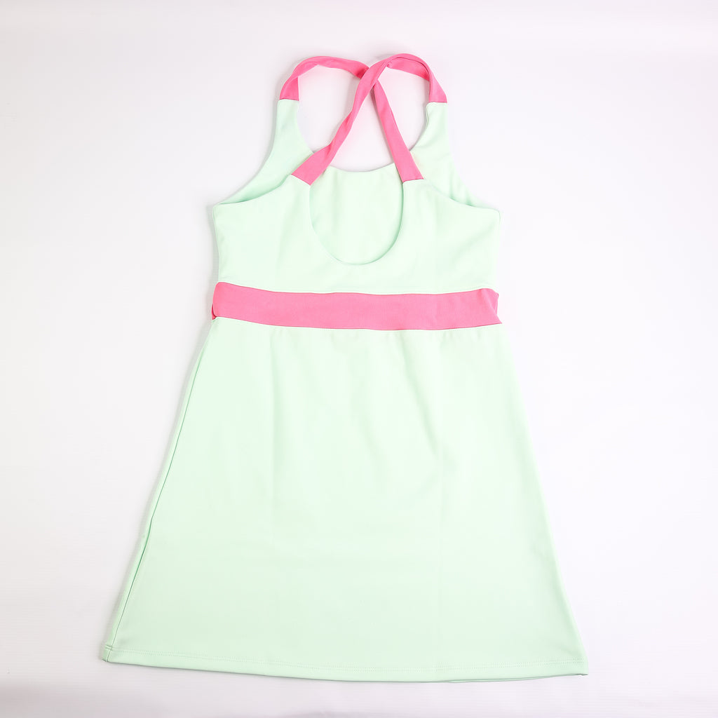 Barcelona Dress - Woman - Teal & Pink