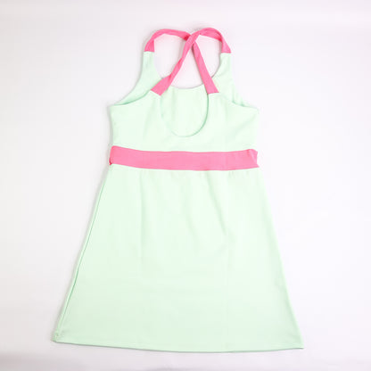 Barcelona Dress - Woman - Teal & Pink