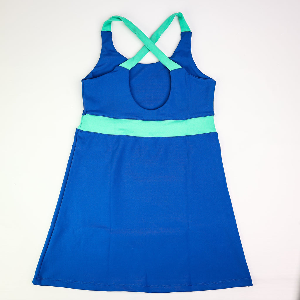 Barcelona Dress - Woman - Blue & Atlantis Green
